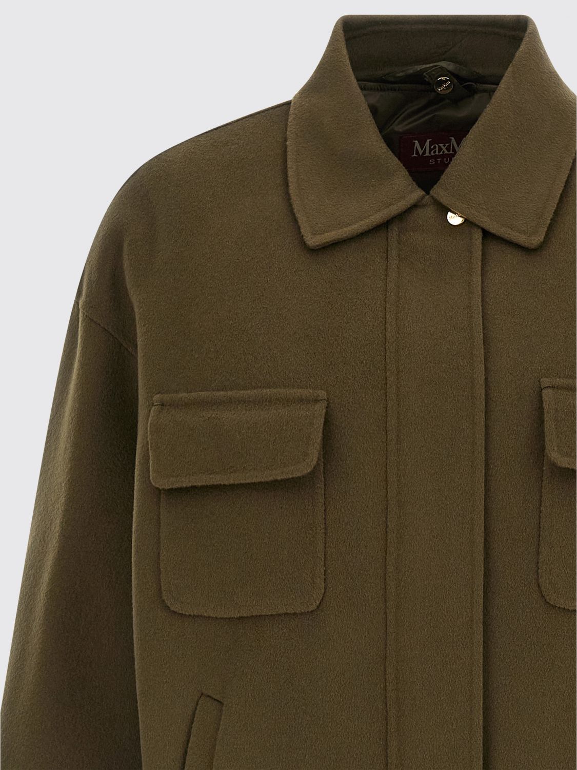 Max Mara Studio Jacket Woman Kaki MAX MARA STUDIO