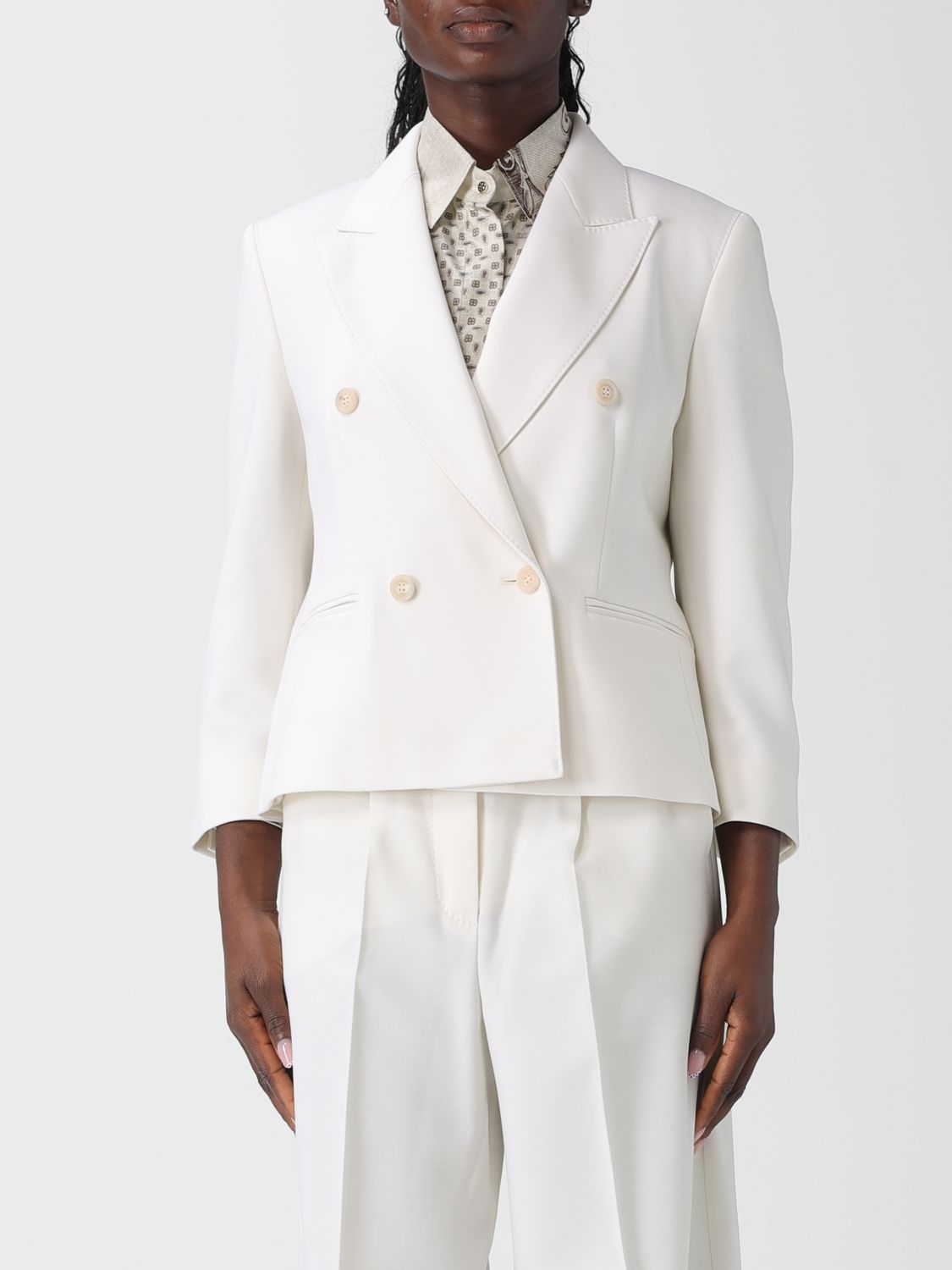 Max Mara Jacket Woman White MAX MARA