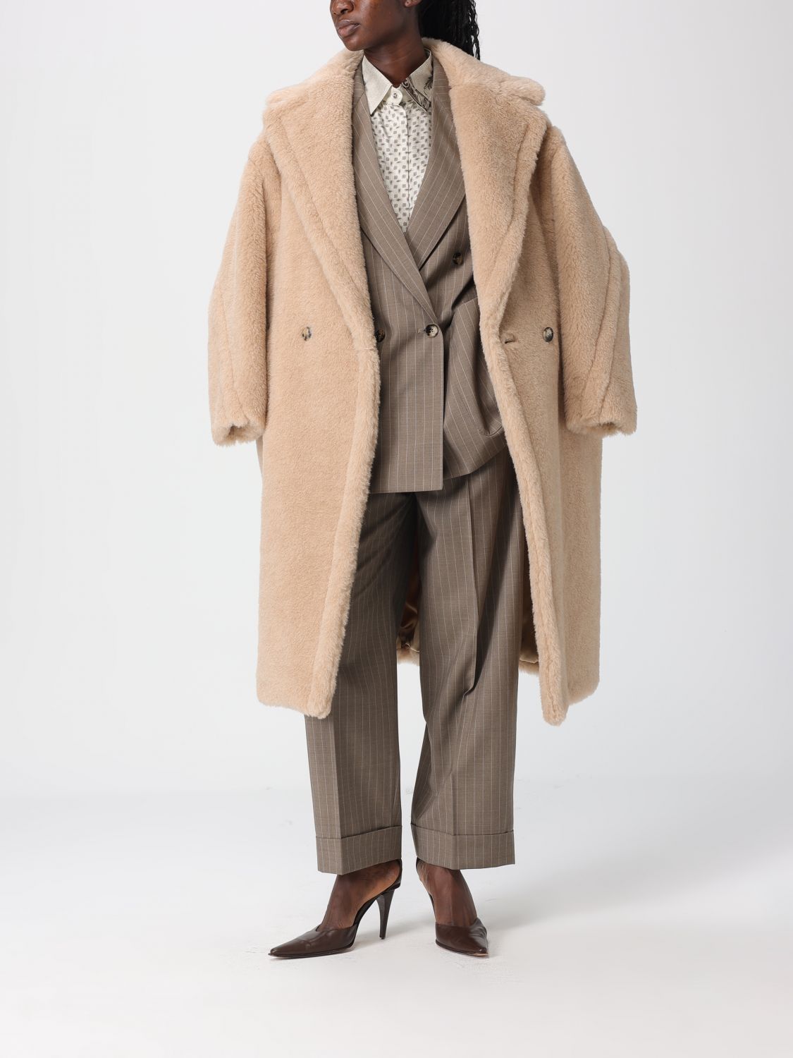 Max Mara Pants Woman Beige MAX MARA