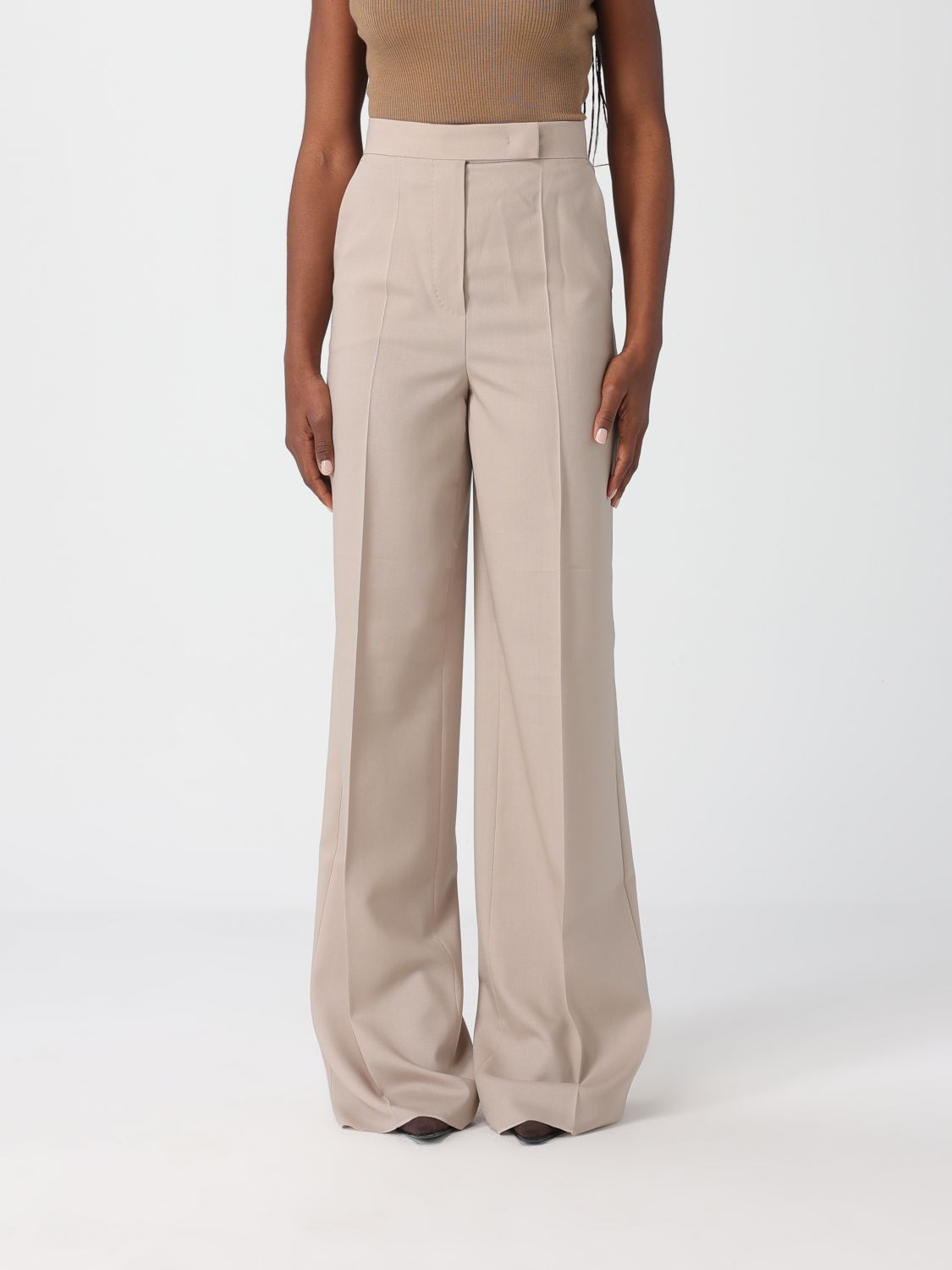 Max Mara Pants Woman Moss Green MAX MARA