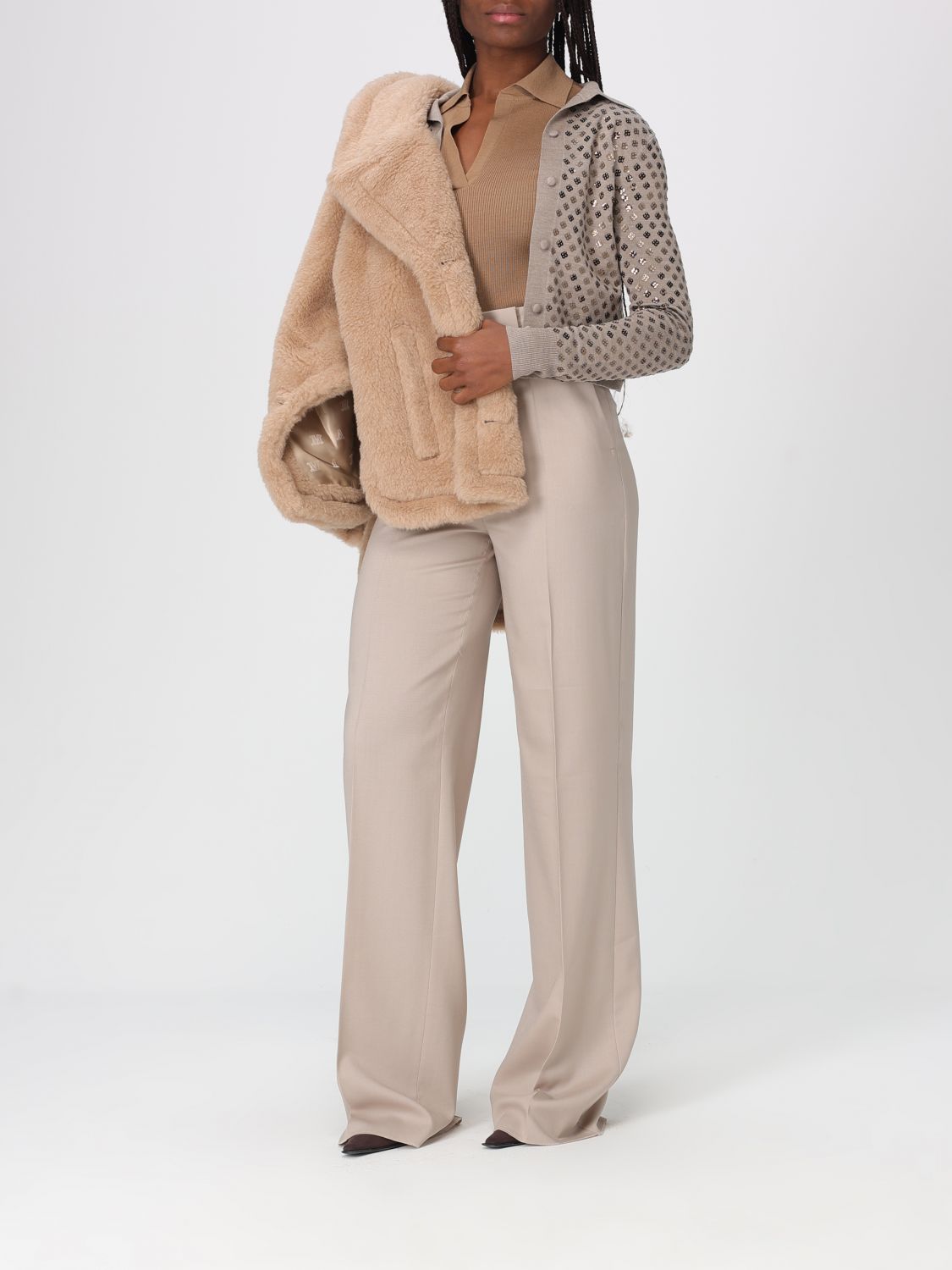 Max Mara Pants Woman Moss Green MAX MARA