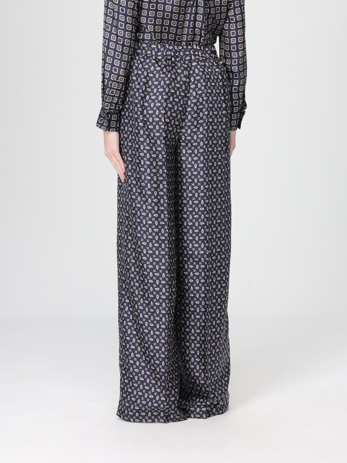 Max Mara Pants Woman Blue MAX MARA