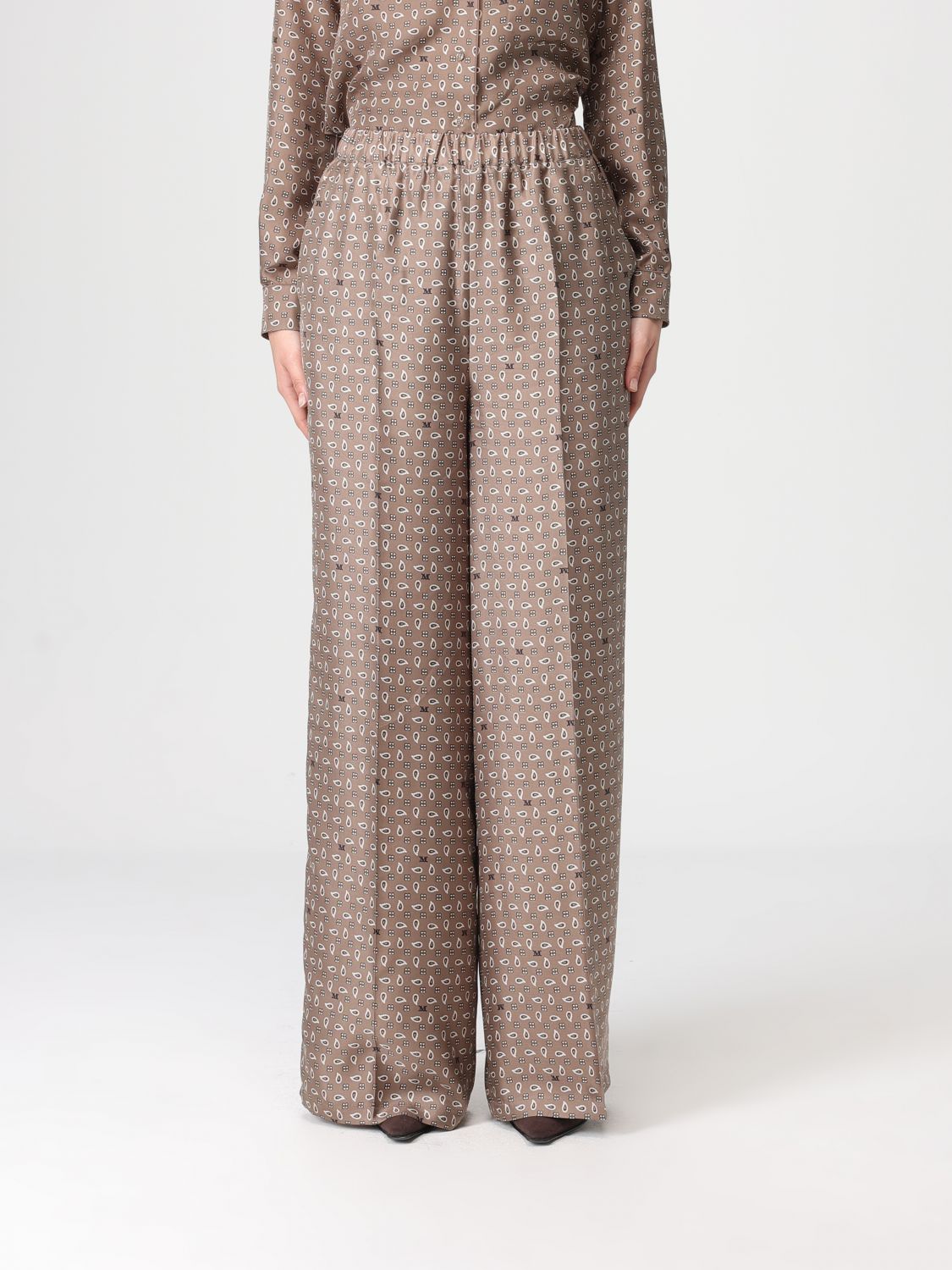 Max Mara Pants Woman Kaki MAX MARA