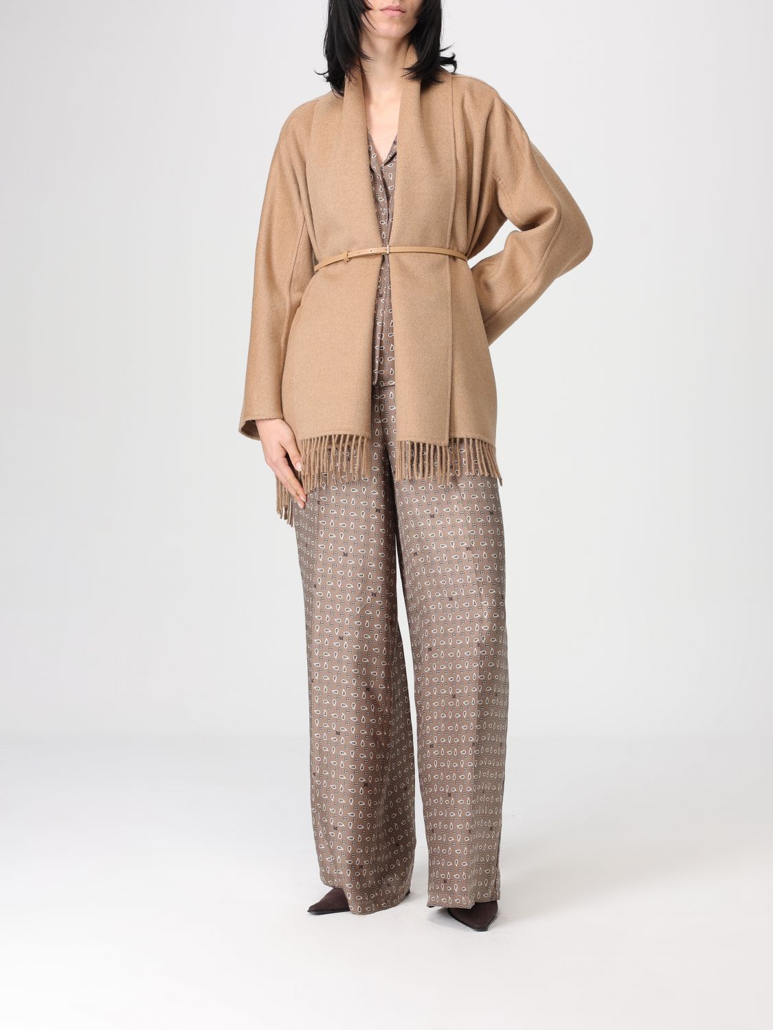 Max Mara Pants Woman Kaki MAX MARA