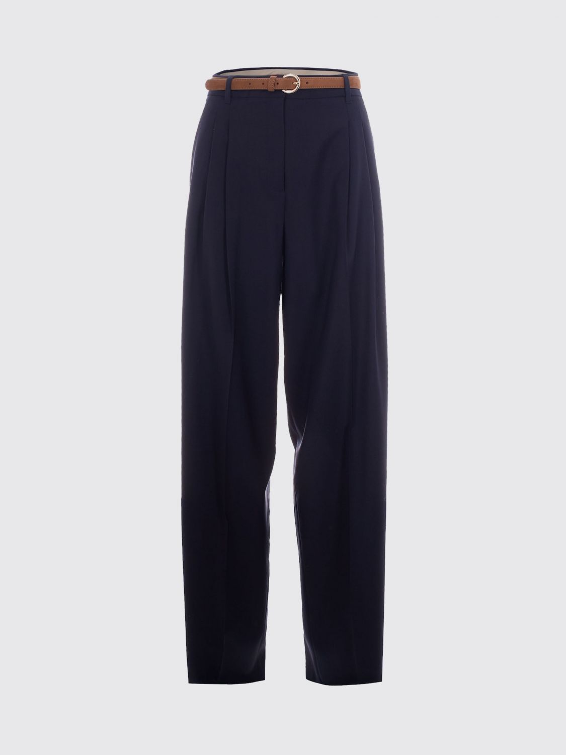 Max Mara Studio Pants Woman Blue MAX MARA STUDIO