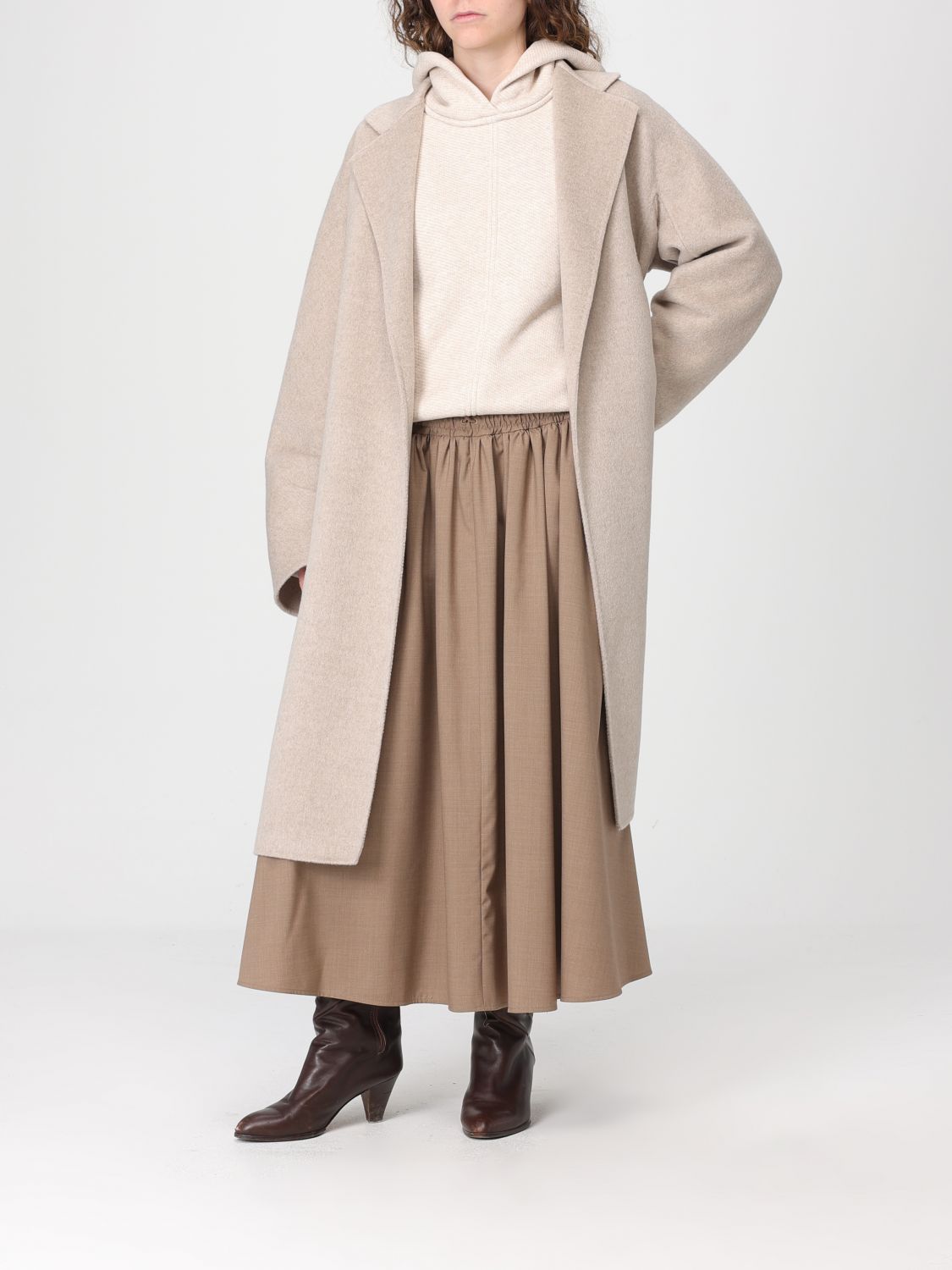 Max Mara Coat Woman Sand MAX MARA