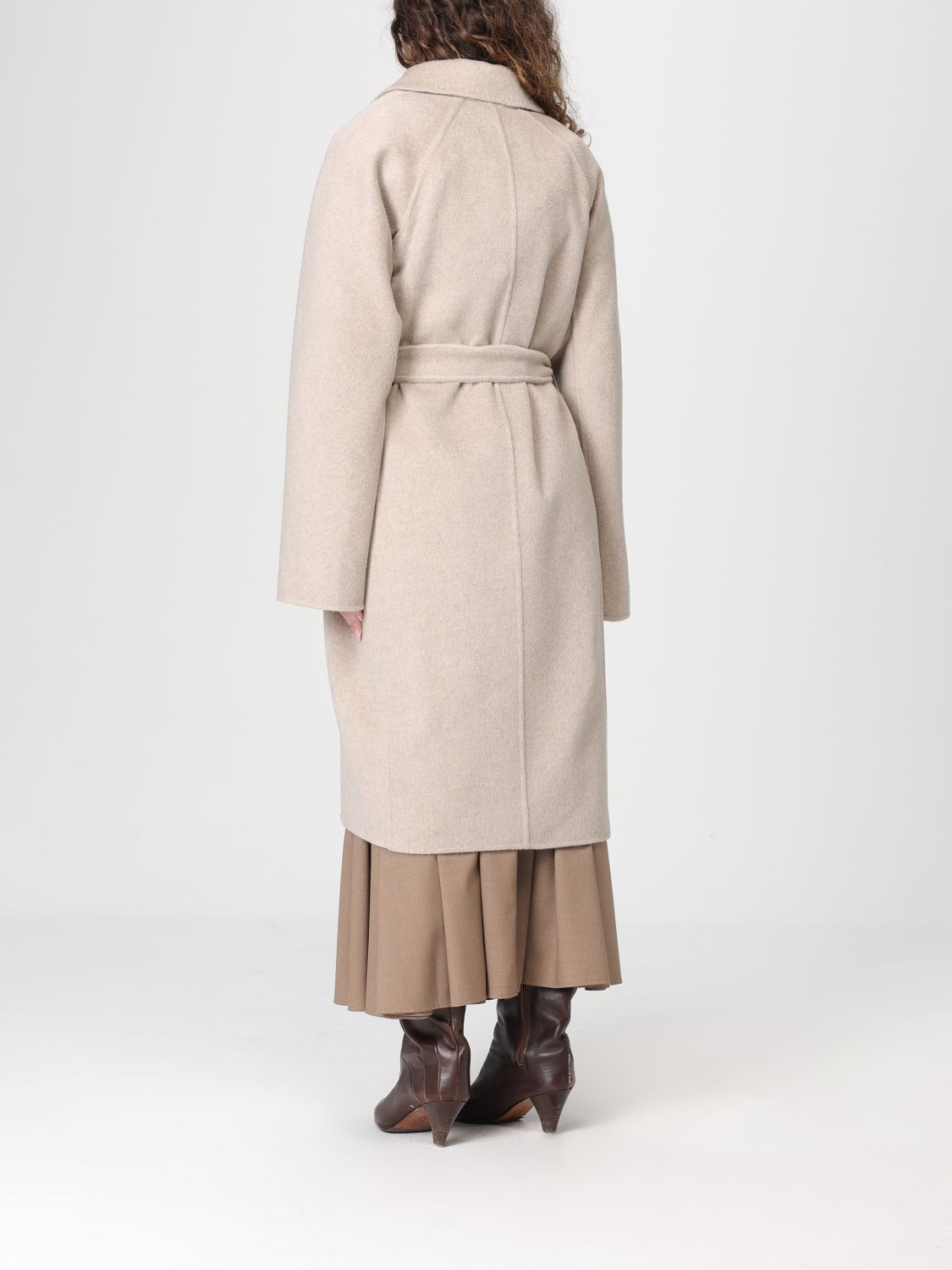Max Mara Coat Woman Sand MAX MARA
