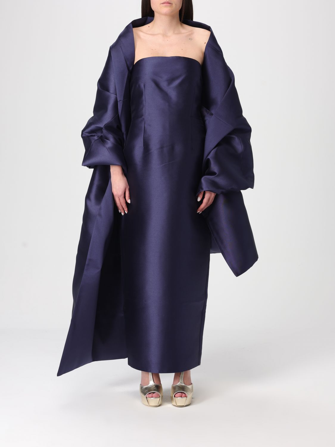 Solace London Dress Woman Blue SOLACE LONDON