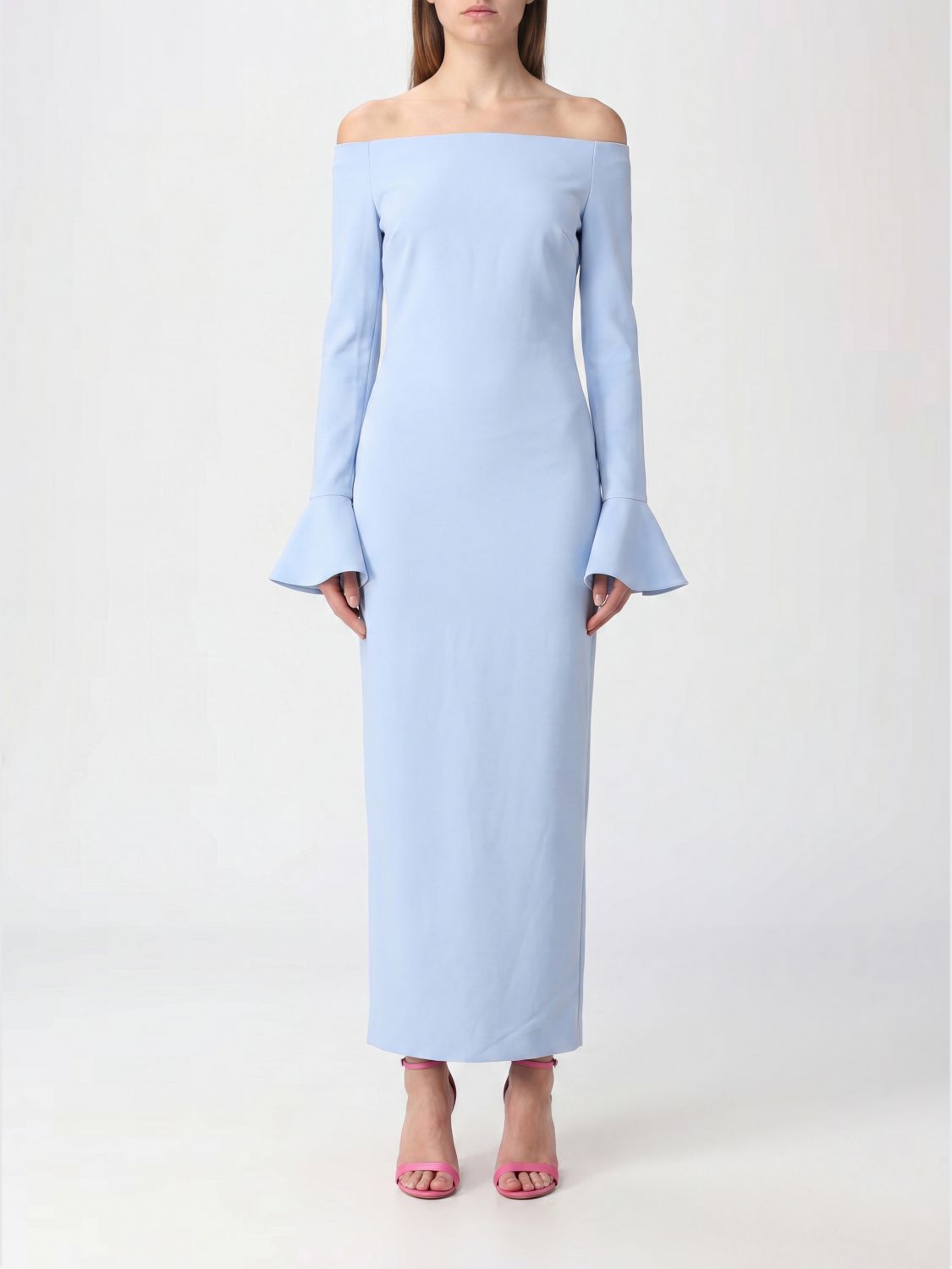 Solace London Dress Woman Gnawed Blue SOLACE LONDON