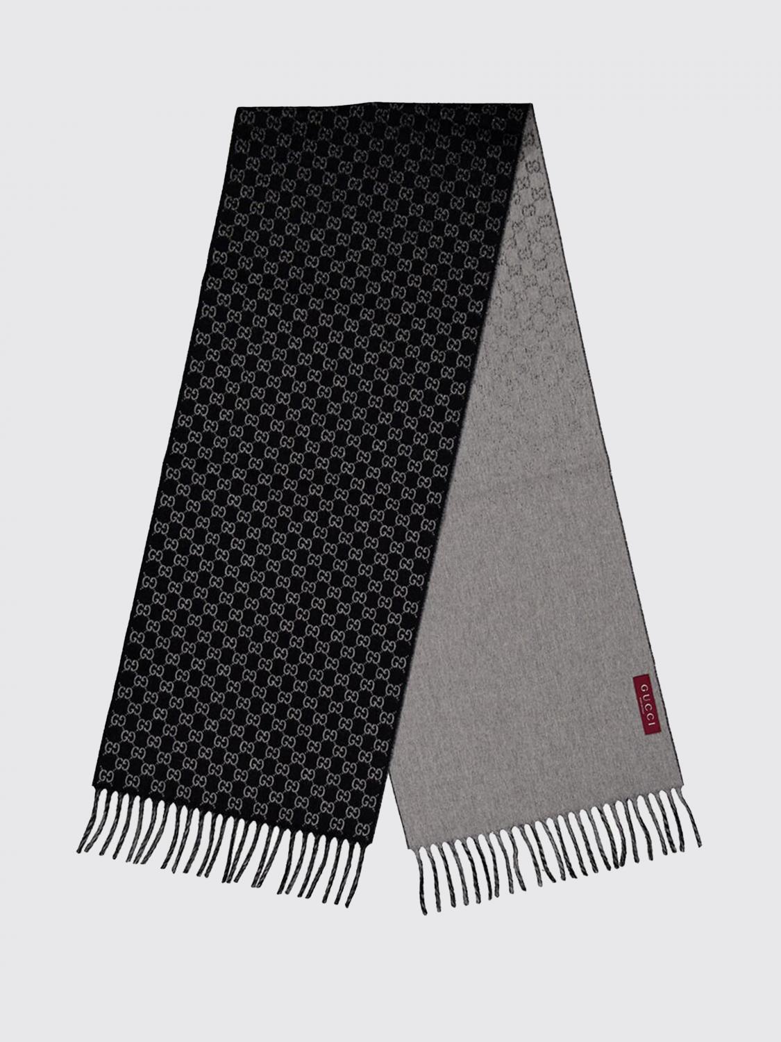 Gucci Scarf Men Black GUCCI