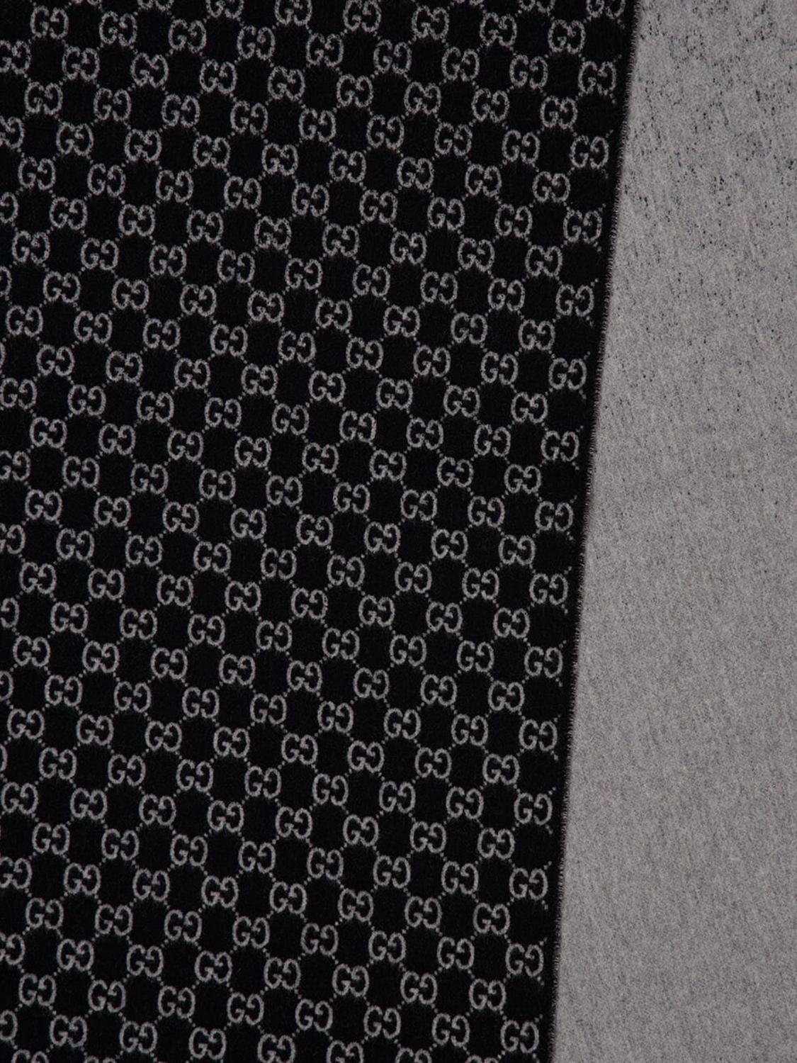 Gucci Scarf Men Black GUCCI