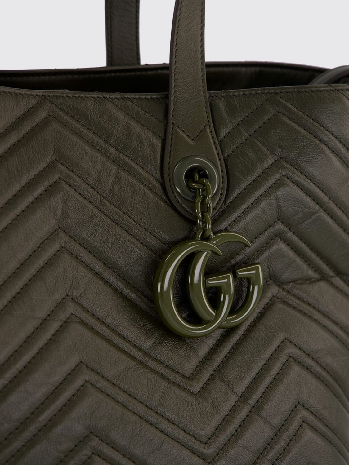 Gucci Women Gucci Chevron Calfskin Shoulder Bag GUCCI