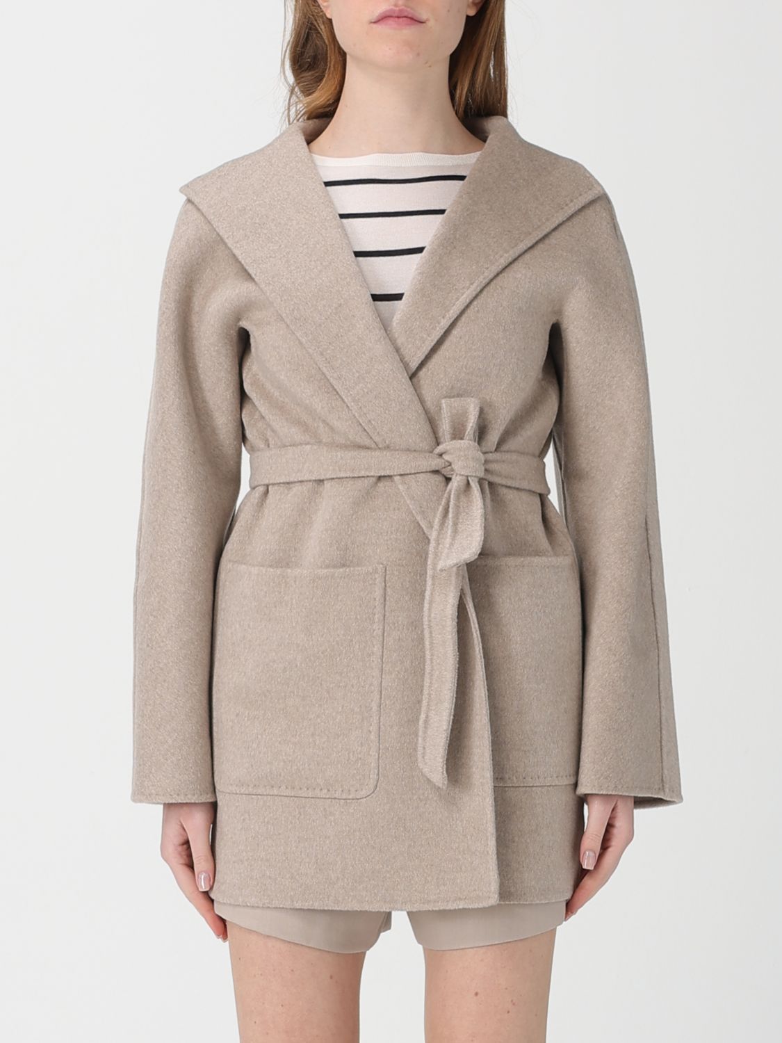 Max Mara Coat Woman Beige MAX MARA