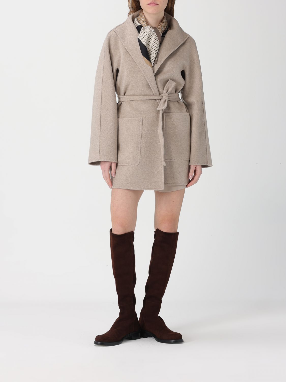 Max Mara Coat Woman Beige MAX MARA