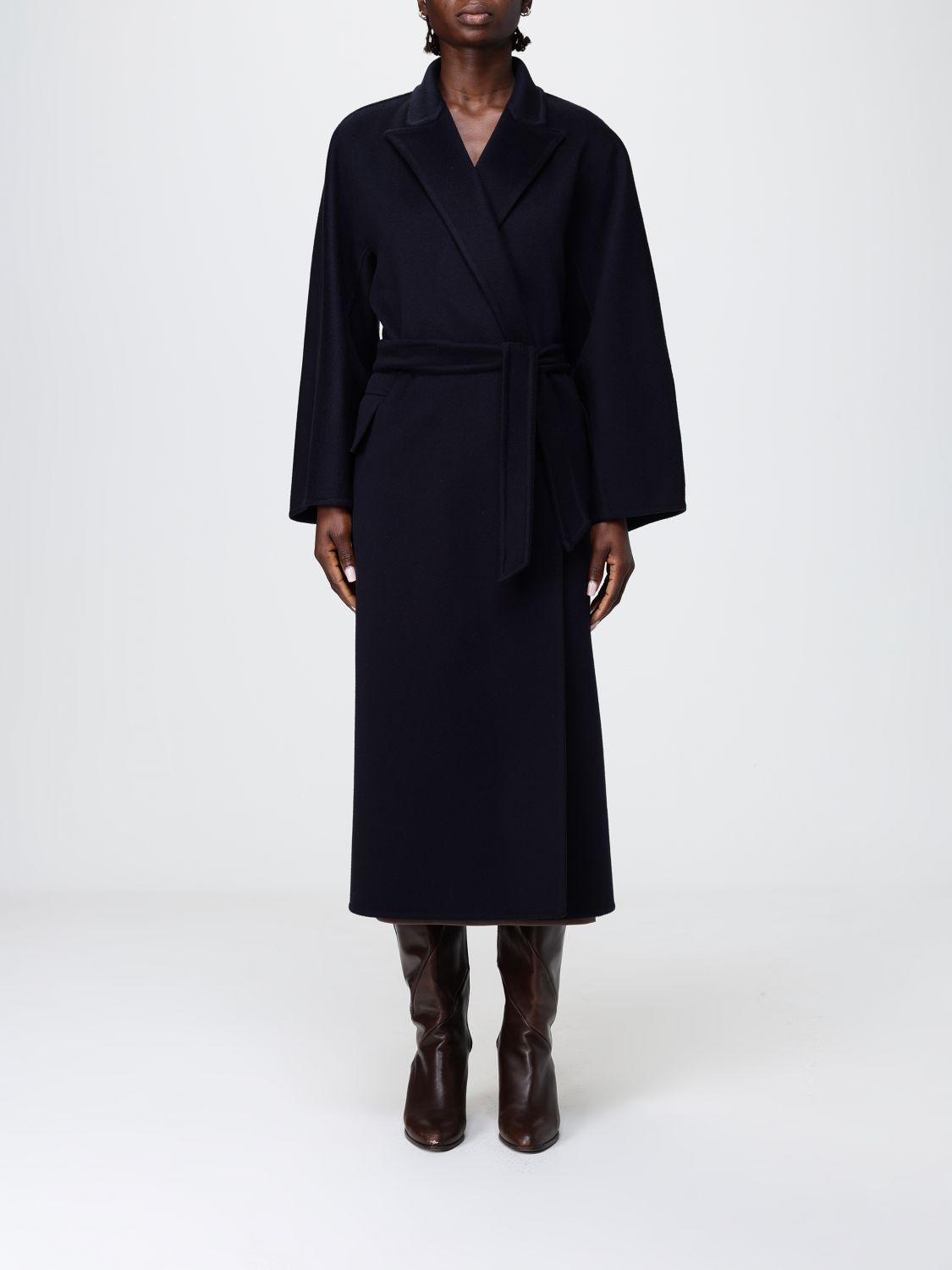 Max Mara Coat Woman Black MAX MARA