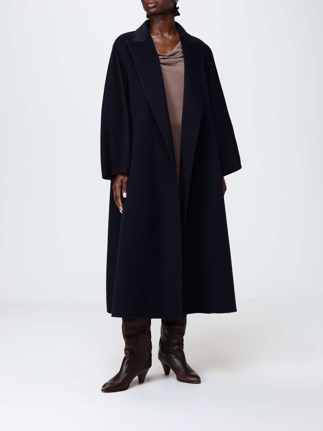 Max Mara Coat Woman Black MAX MARA