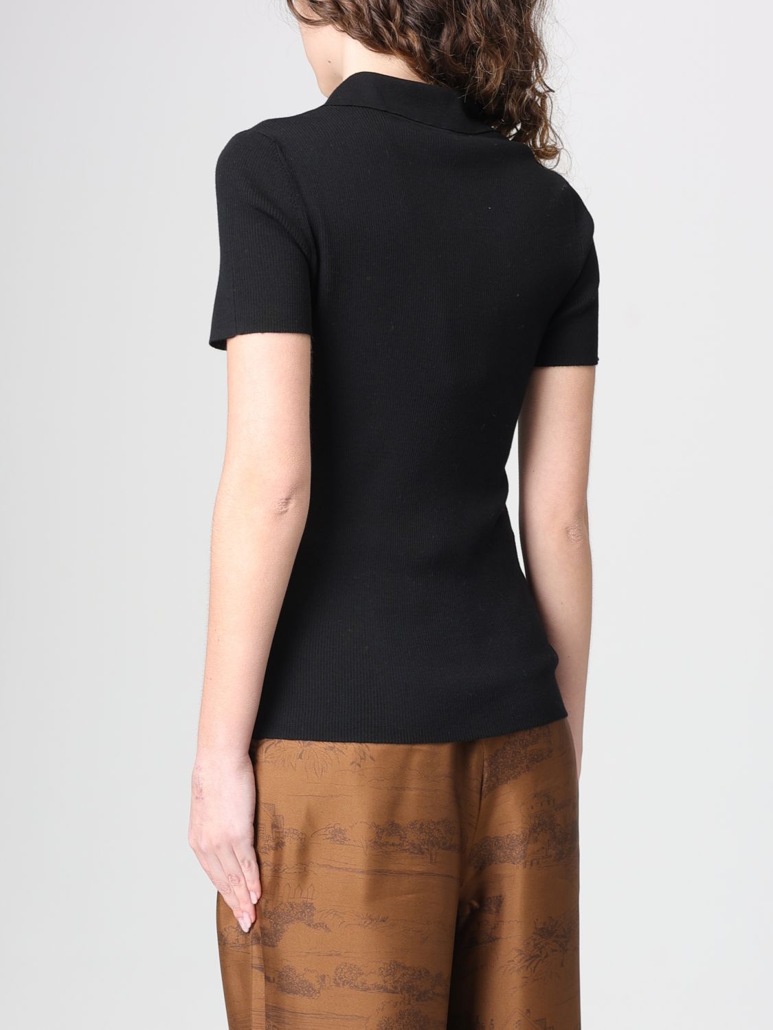Max Mara Polo Shirt Woman Black MAX MARA