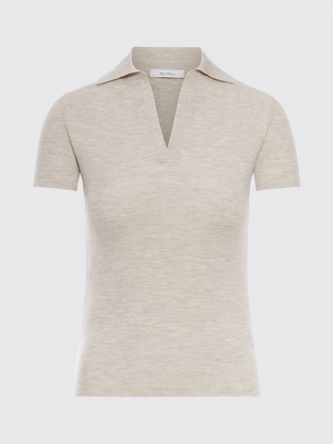 Max Mara Polo Shirt Woman Beige MAX MARA