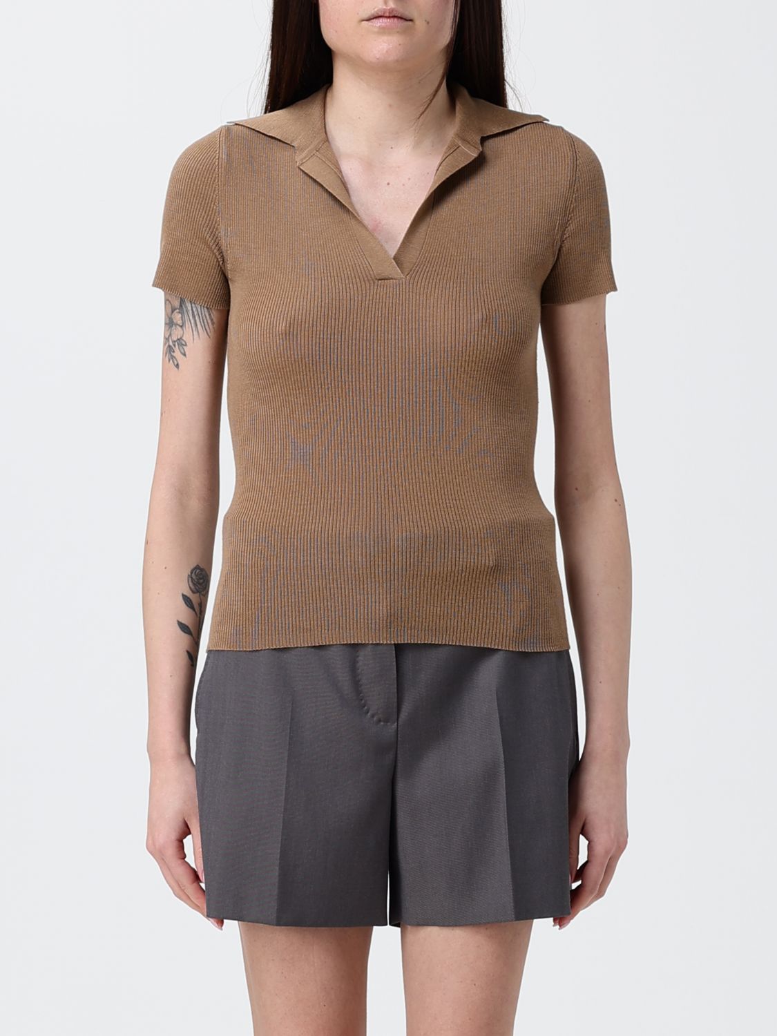 Max Mara Polo Shirt Woman Sand MAX MARA
