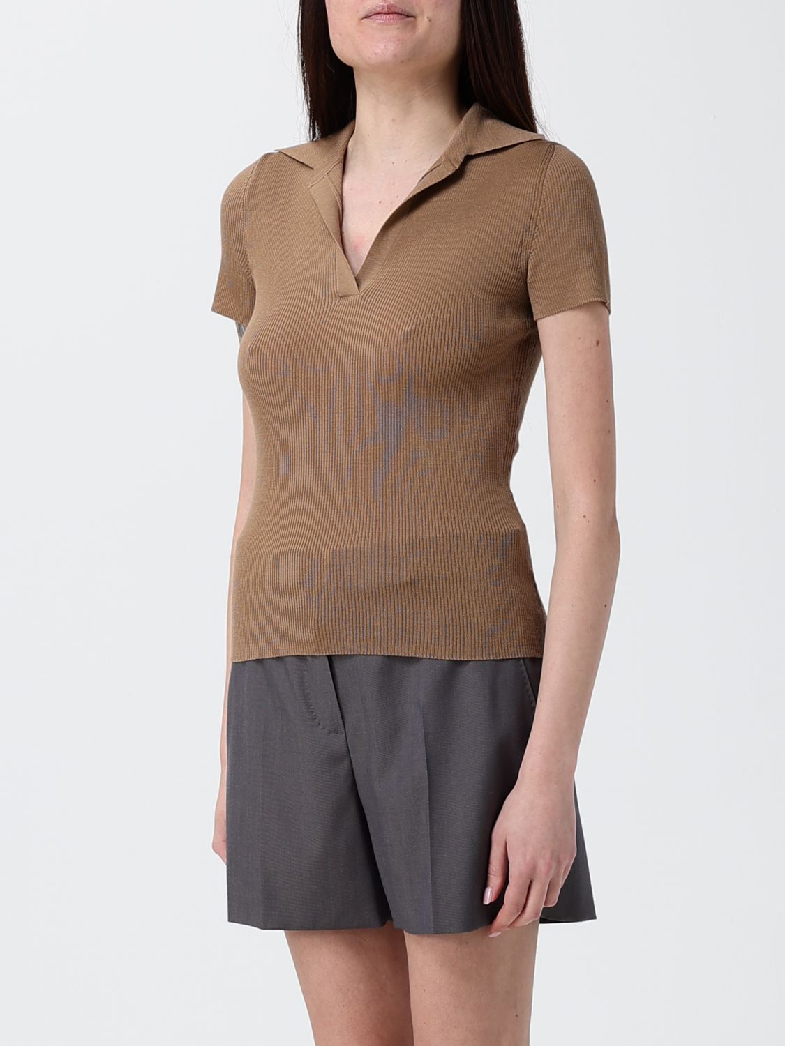 Max Mara Polo Shirt Woman Sand MAX MARA