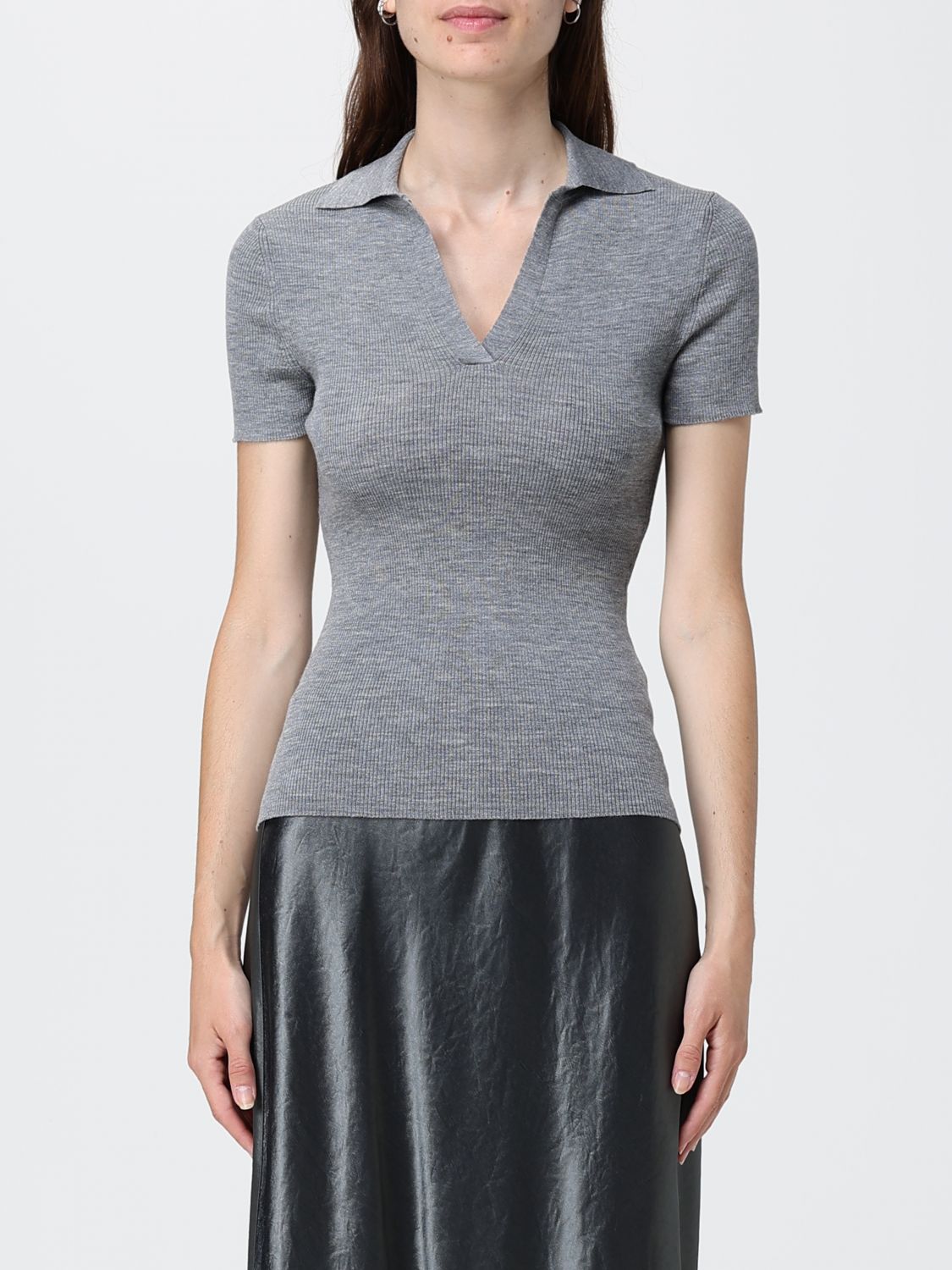 Max Mara Polo Shirt Woman Dust MAX MARA