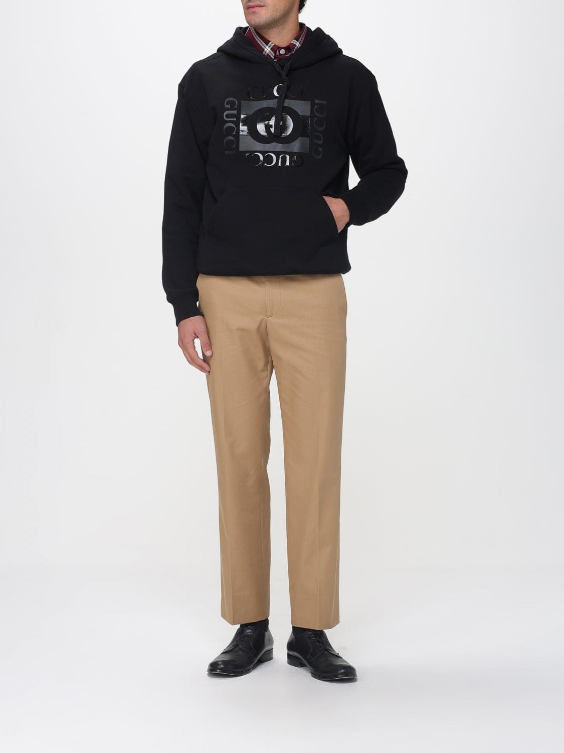Gucci Pants Men Camel GUCCI