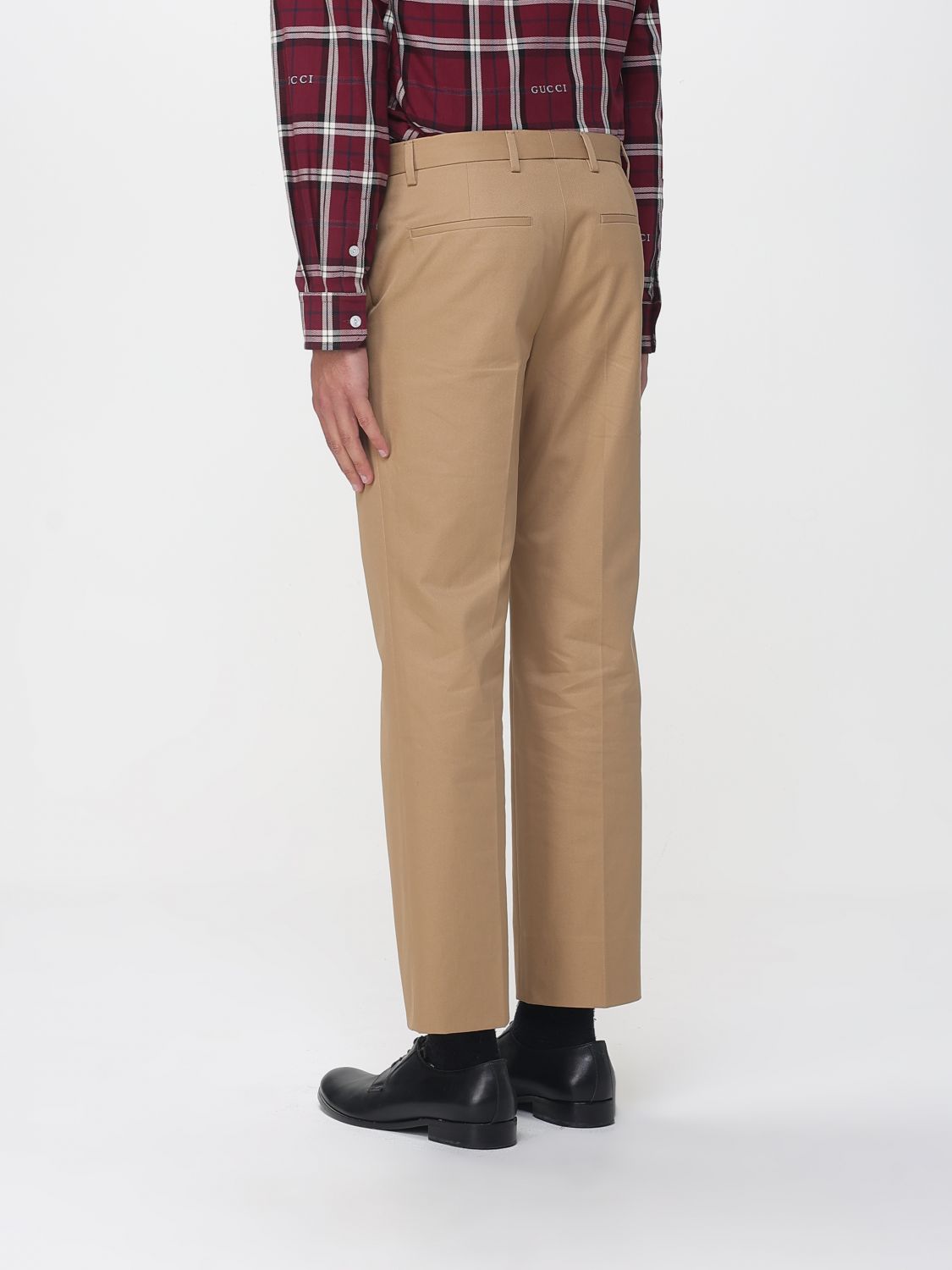 Gucci Pants Men Camel GUCCI