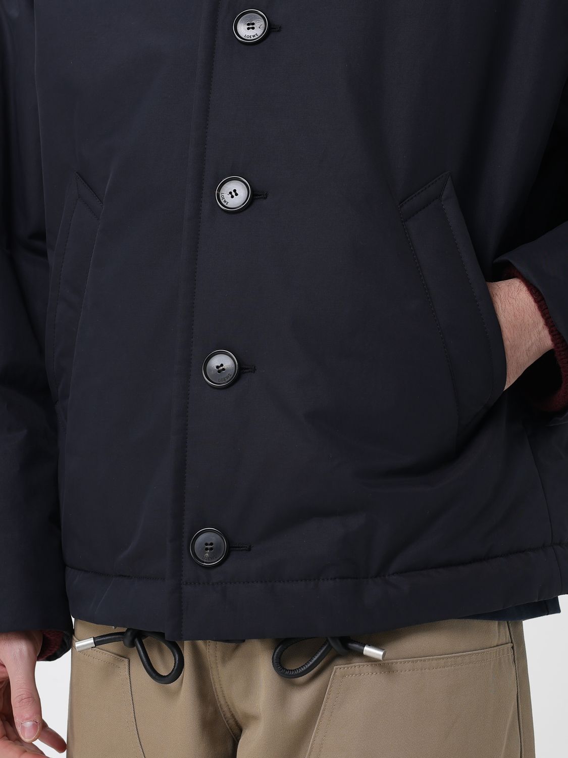 Loewe Coat Men Blue LOEWE