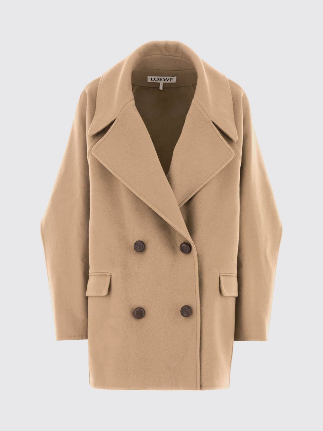Loewe Coat Woman Camel LOEWE