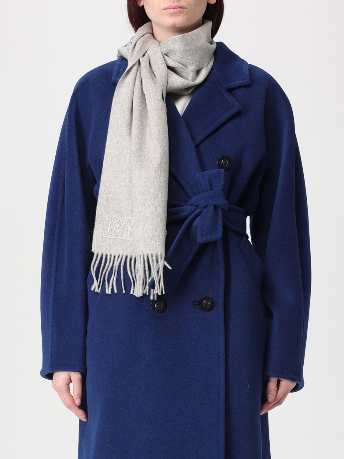 Max Mara Scarf Woman Grey
