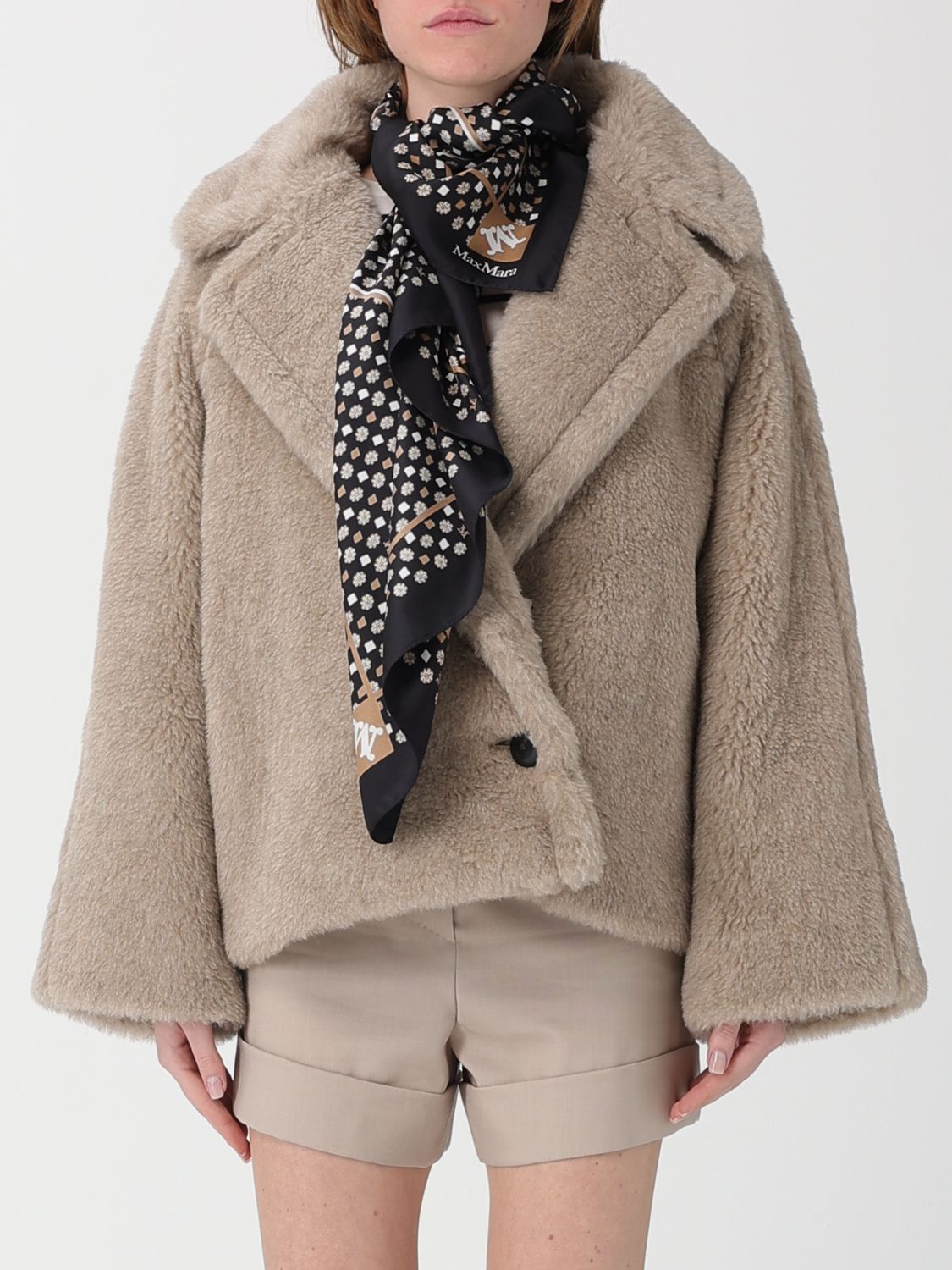 Max Mara Neck Scarf Woman Black