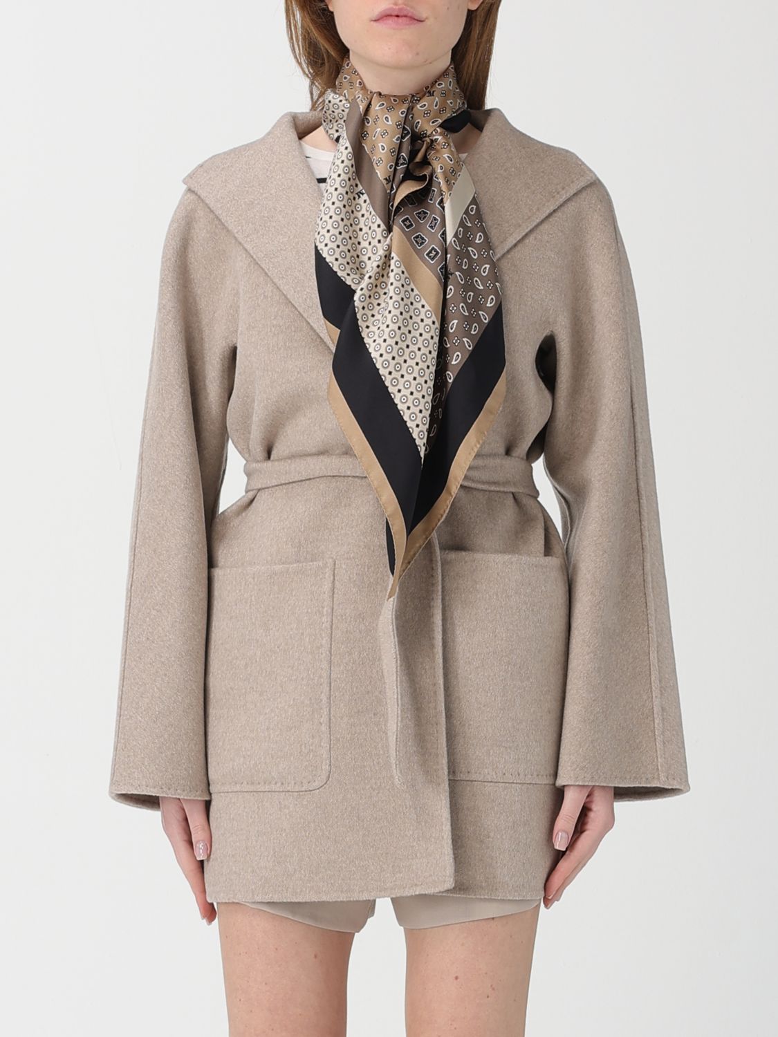 Max Mara Neck Scarf Woman Beige MAX MARA