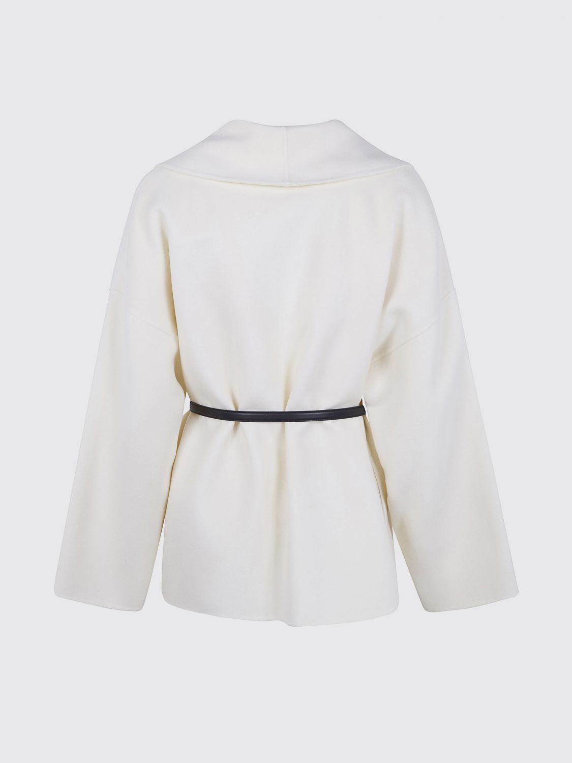 Max Mara Studio Coat Woman White MAX MARA STUDIO