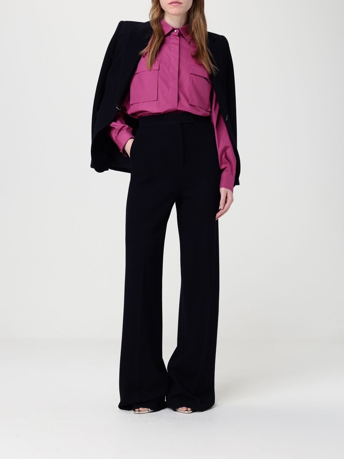 Max Mara Pants Woman Blue MAX MARA