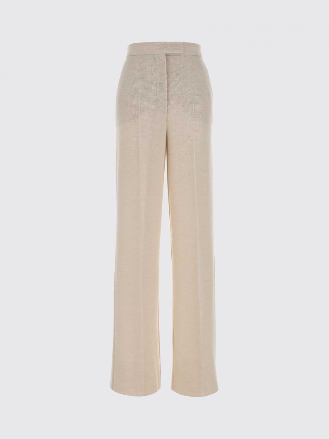 Max Mara Pants Woman Yellow Cream MAX MARA