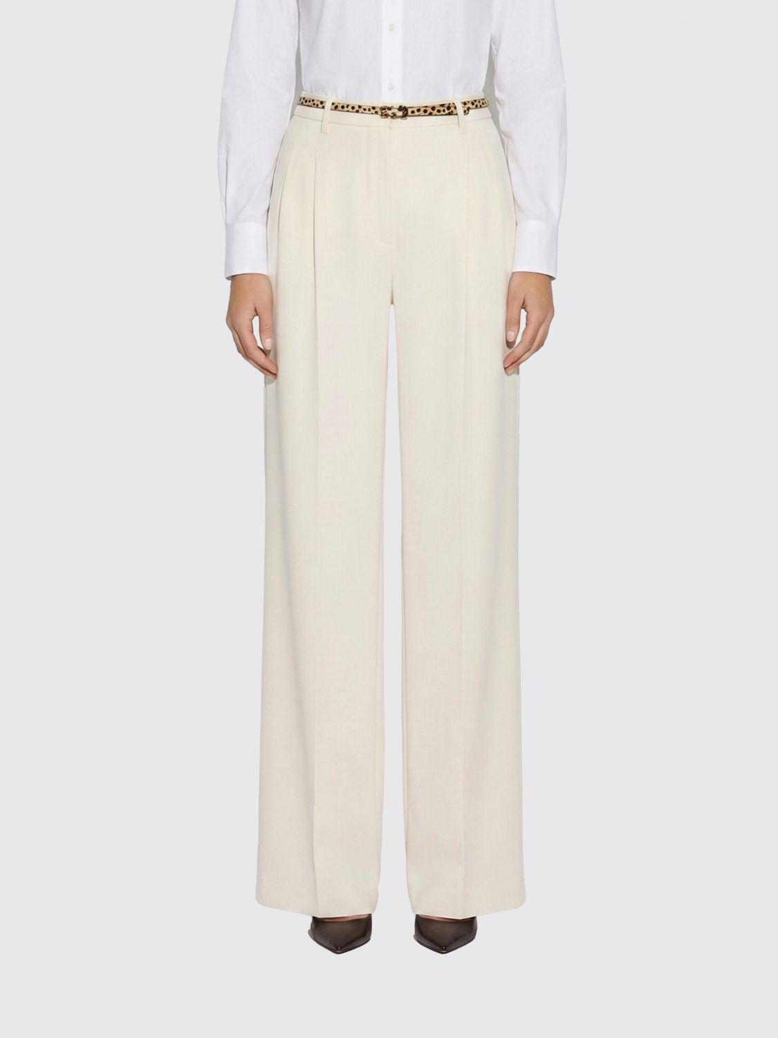 Max Mara Studio Pants Woman Nude MAX MARA STUDIO