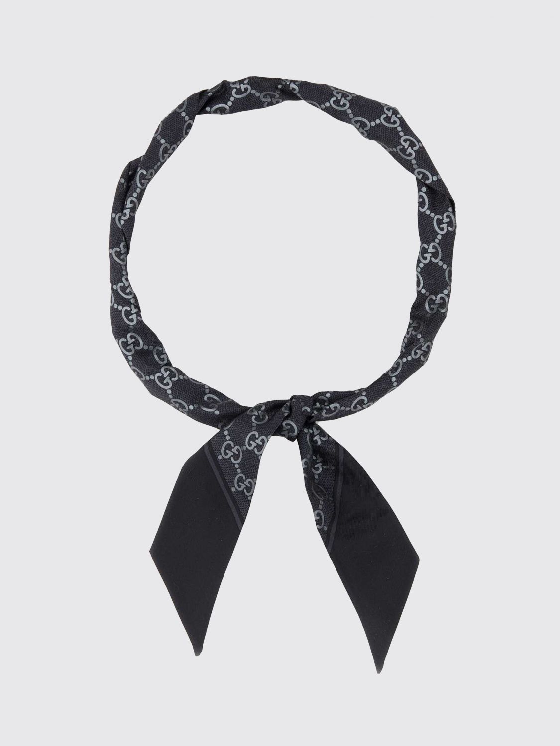 Gucci Neck Scarf Woman Black GUCCI