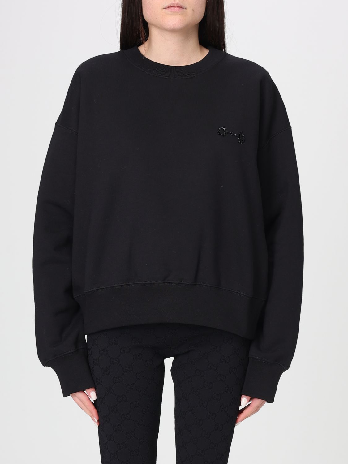 Gucci Sweatshirt Woman Black GUCCI