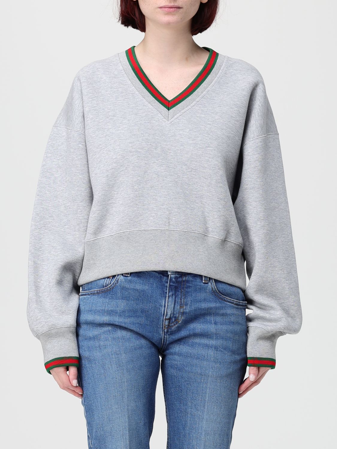 Gucci Sweatshirt Woman Grey GUCCI