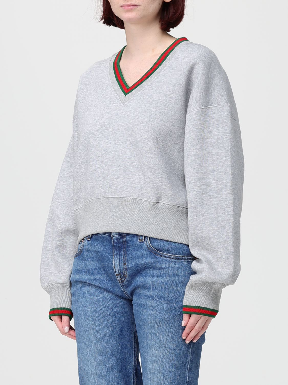 Gucci Sweatshirt Woman Grey GUCCI