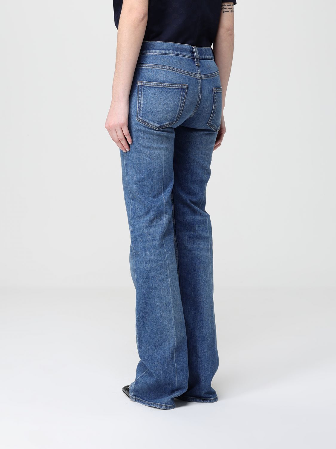 Gucci Jeans Woman Gnawed Blue GUCCI