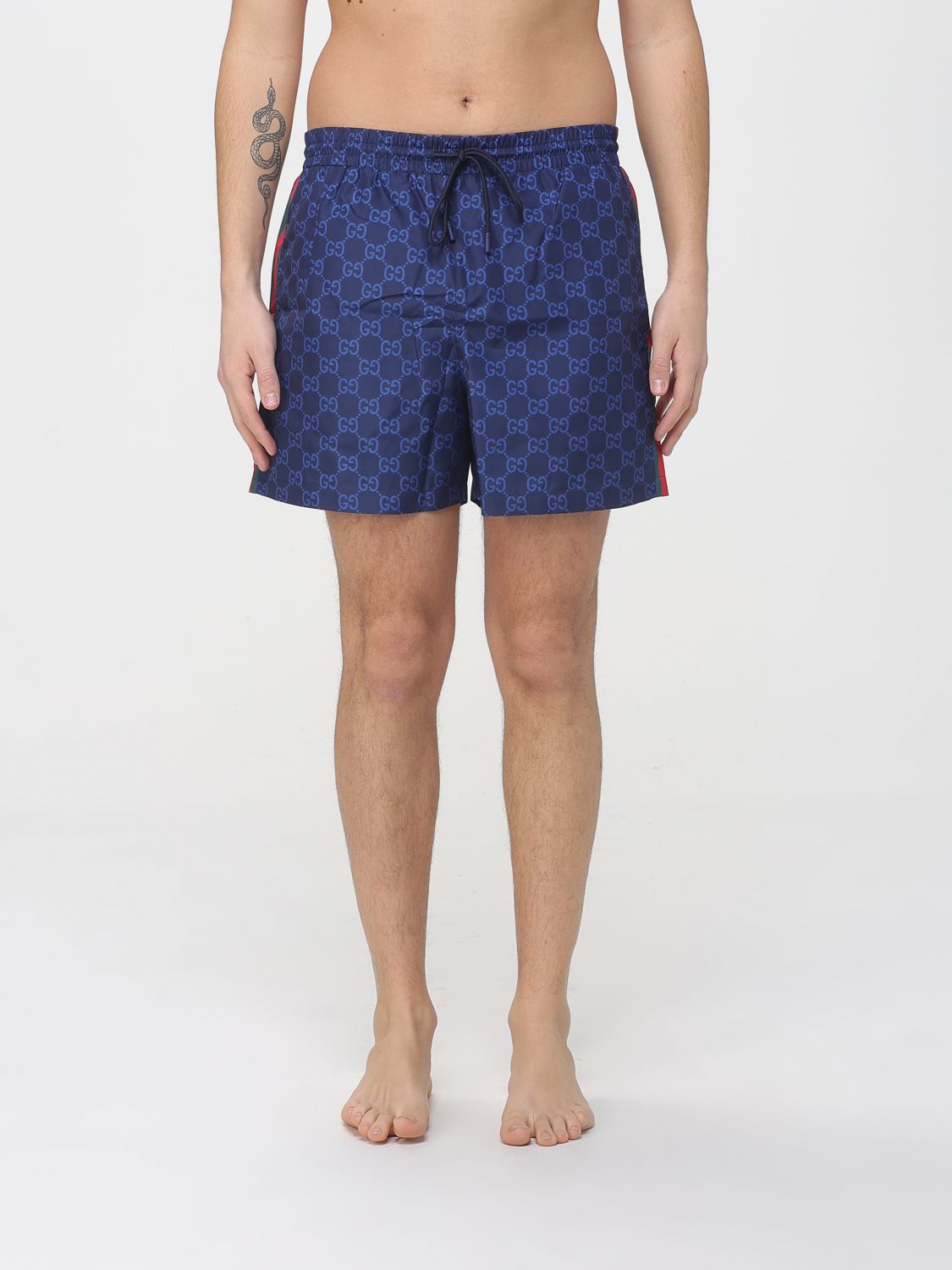 Gucci Swimsuit Men Blue GUCCI