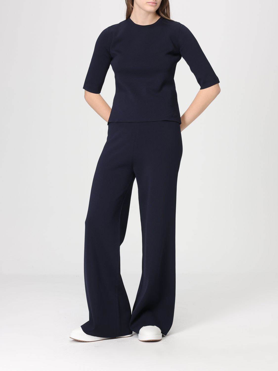 Max Mara Pants Woman Blue MAX MARA