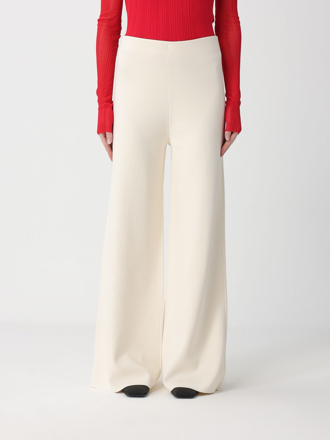 Max Mara Pants Woman Ivory MAX MARA