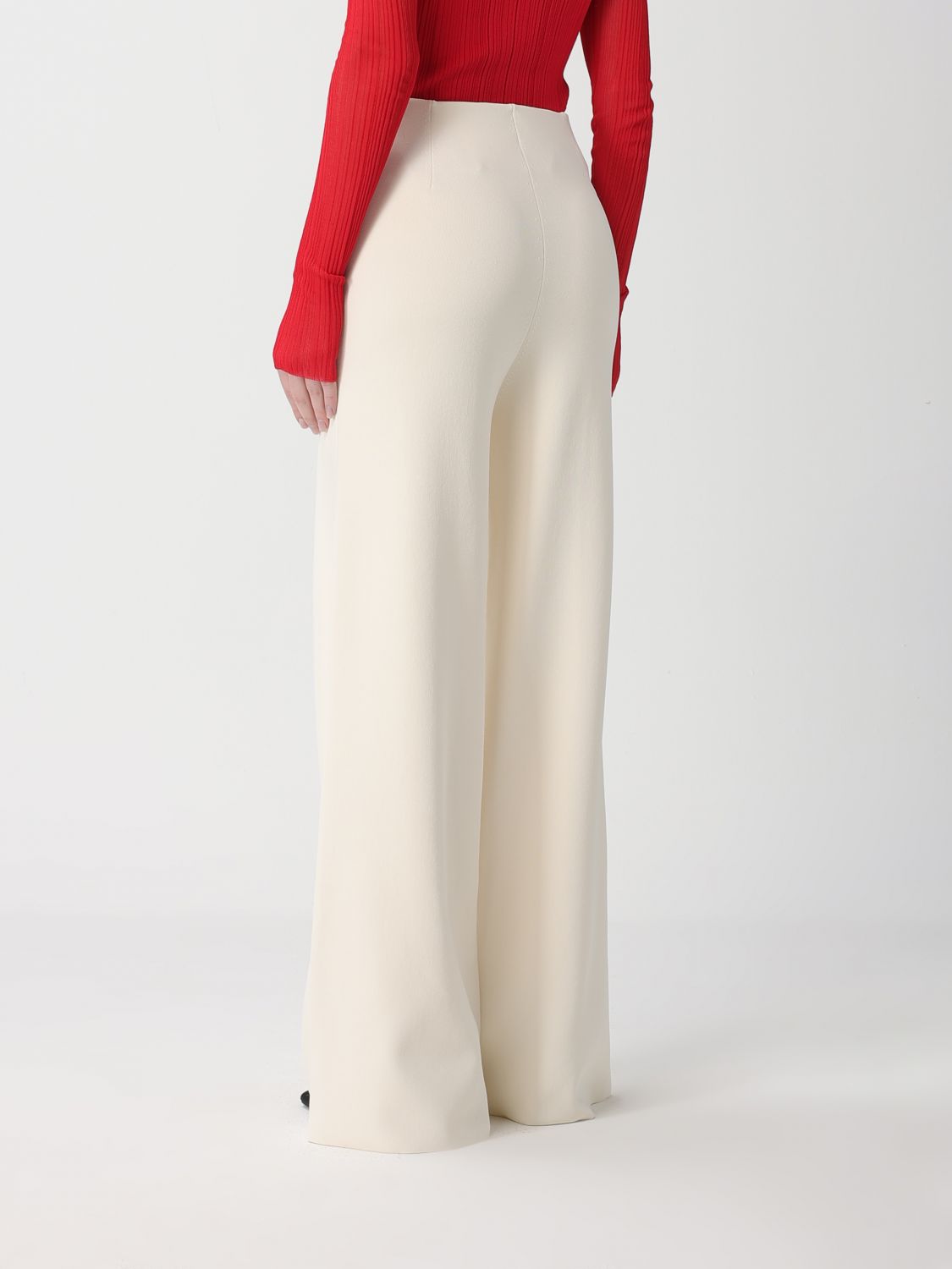 Max Mara Pants Woman Ivory MAX MARA