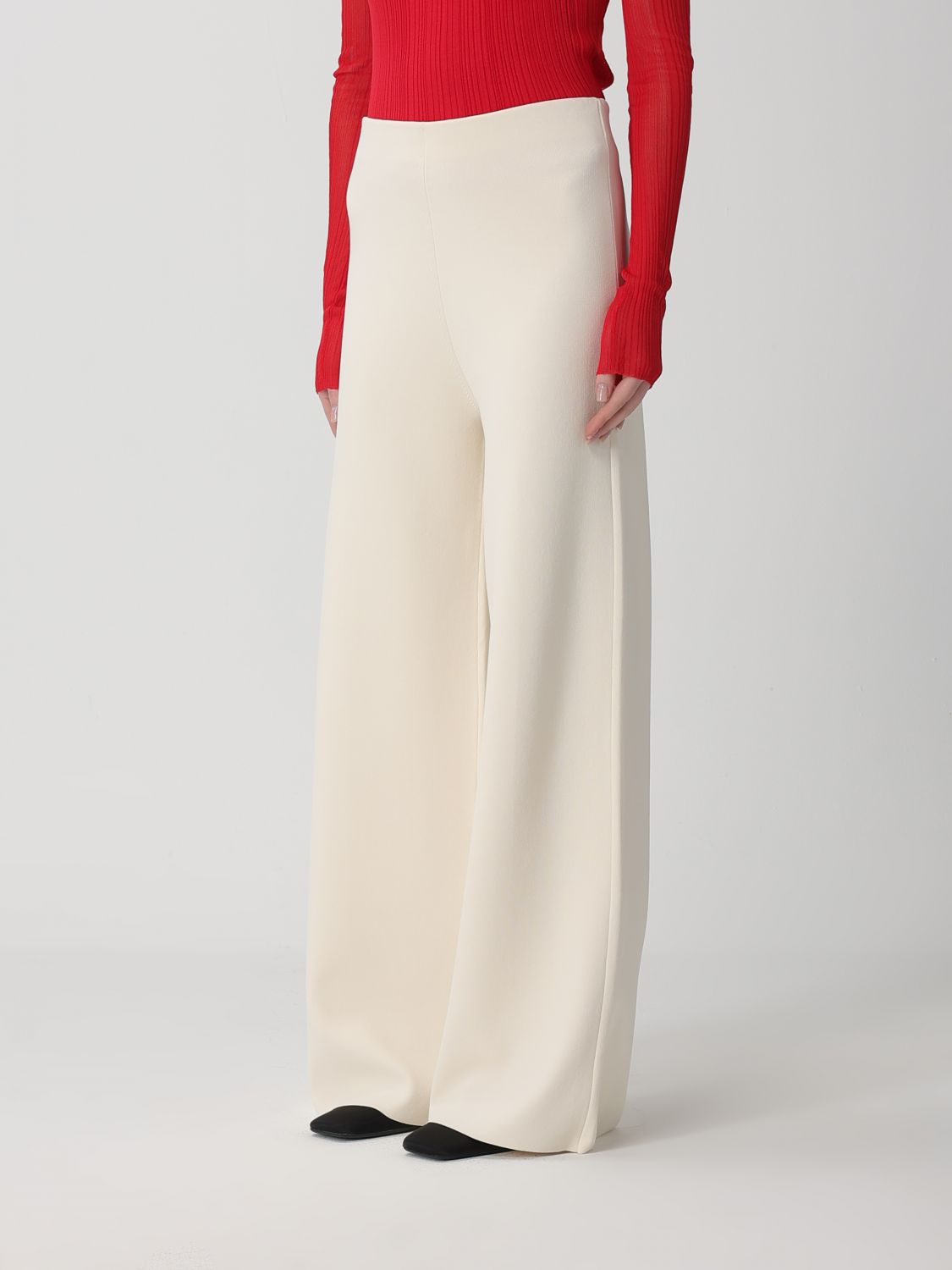 Max Mara Pants Woman Ivory MAX MARA