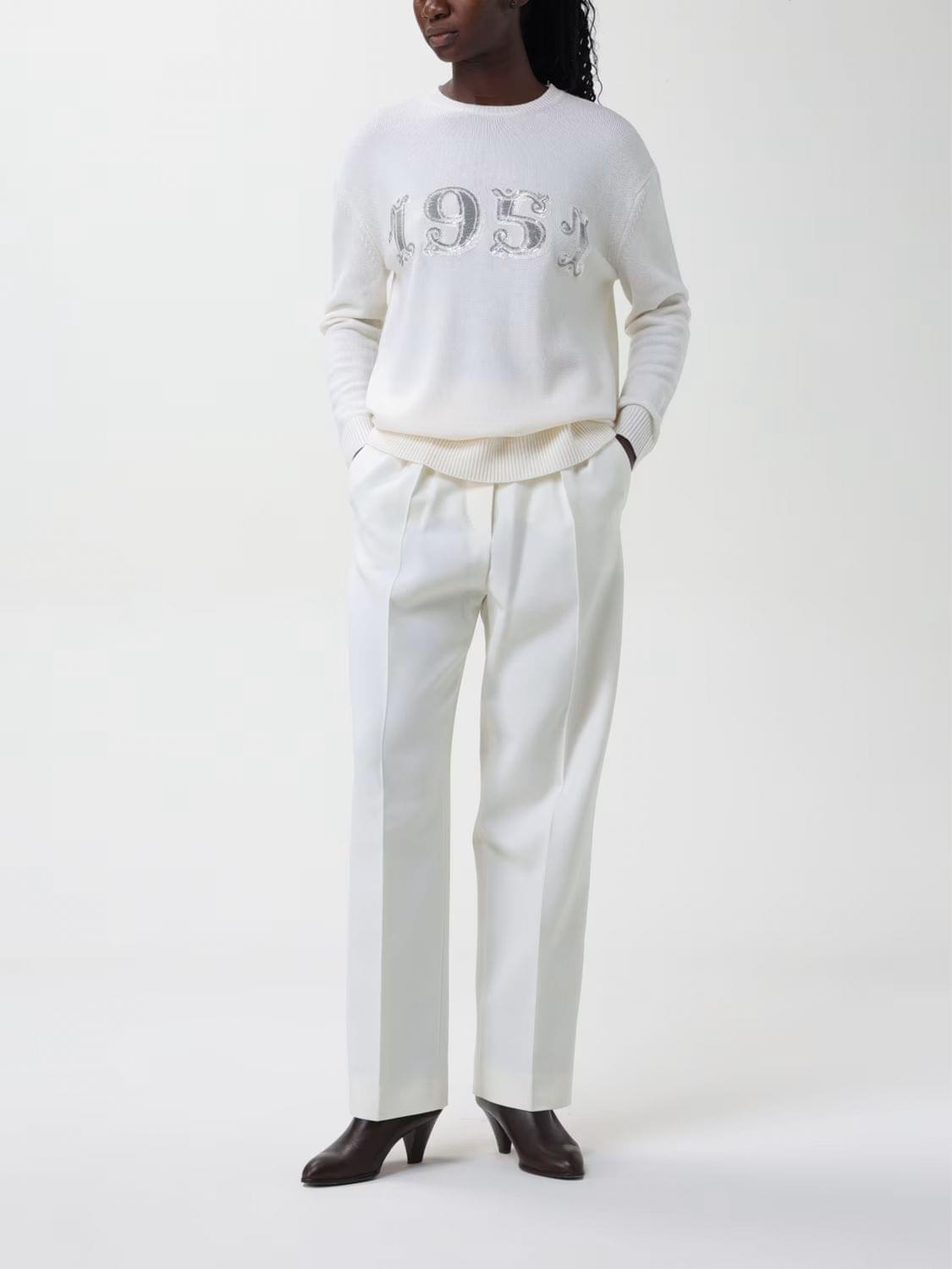 Max Mara Women Max Mara Wool And Cashmere Crewneck Pullover MAX MARA