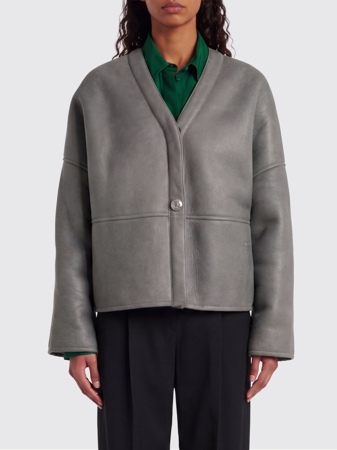 Loewe Jacket Woman Grey LOEWE