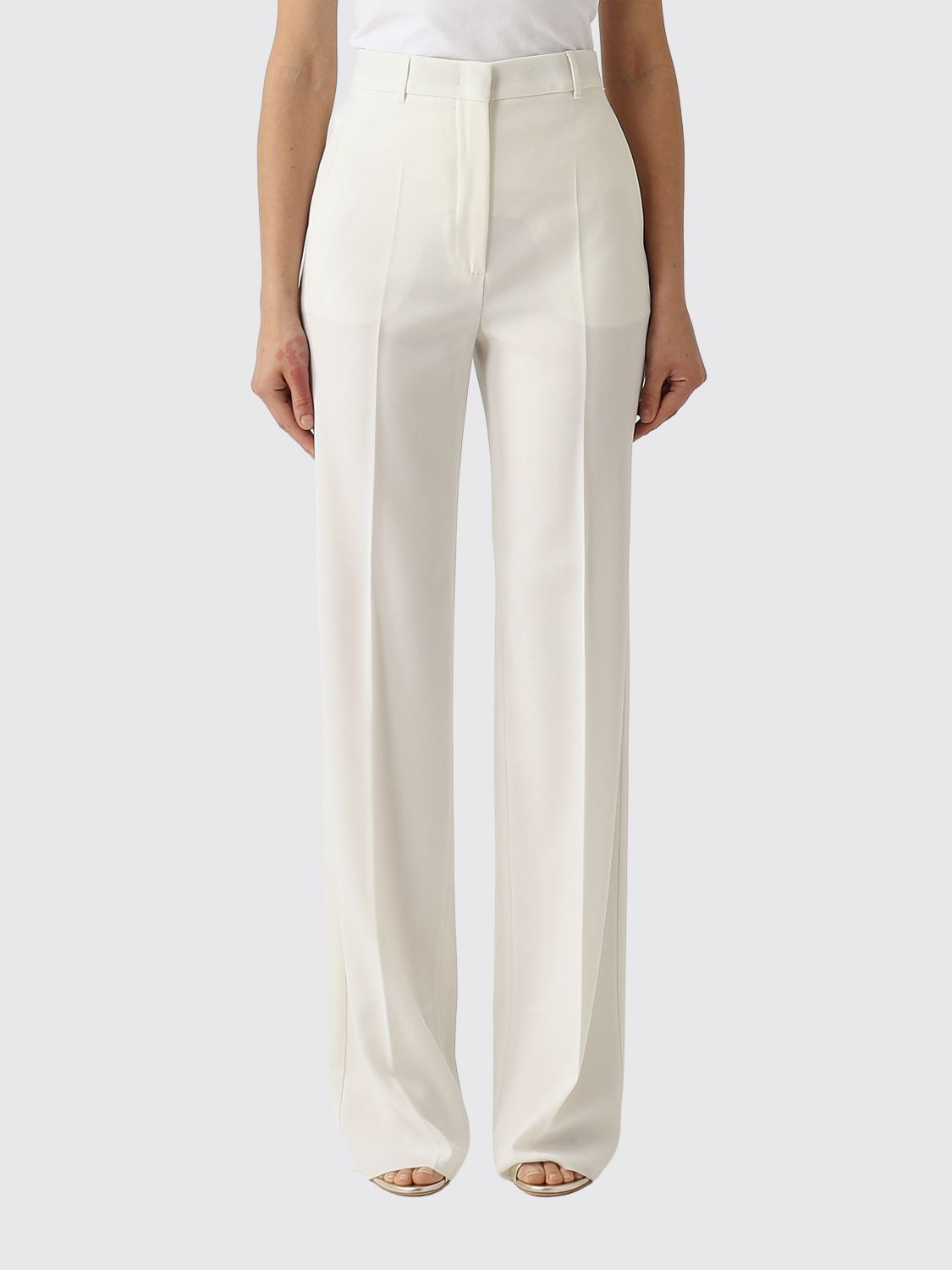 Max Mara Studio Pants Woman White MAX MARA STUDIO