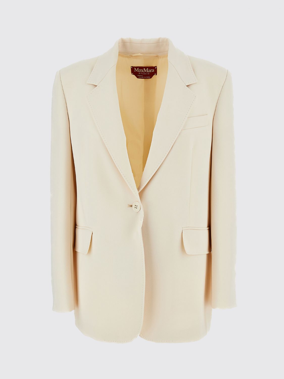 Max Mara Studio Jacket Woman Cream MAX MARA STUDIO